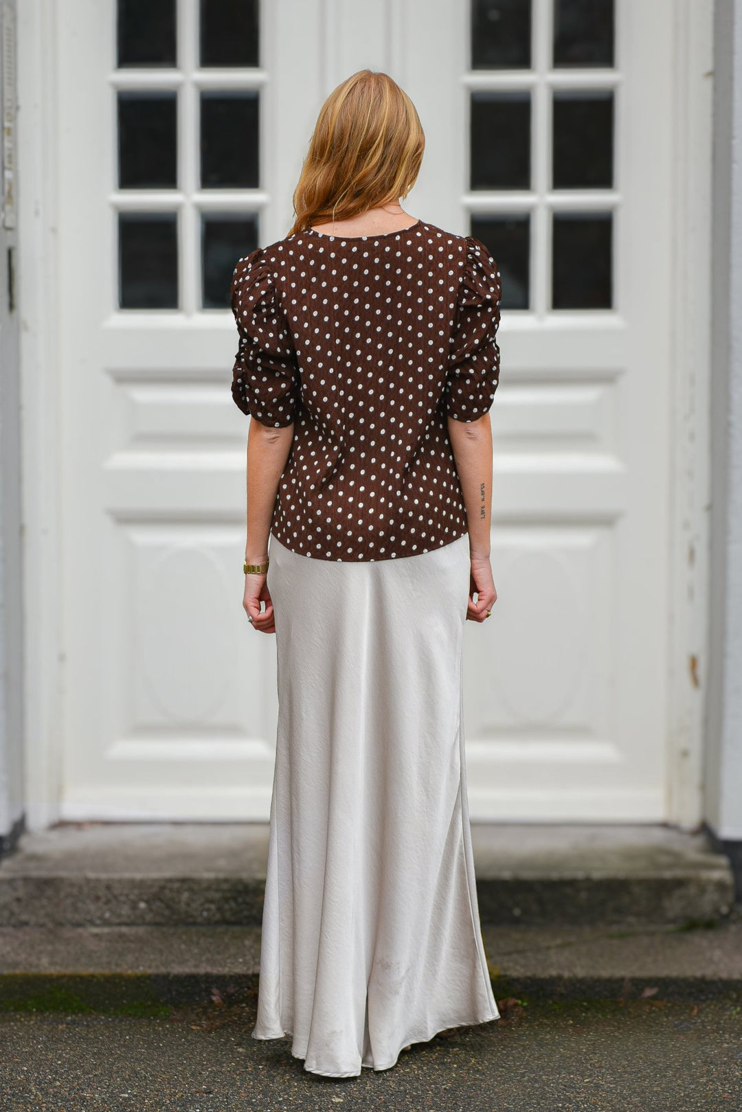 Sinderella Pusero Brown With White Dots - A - VIEW - My Milou