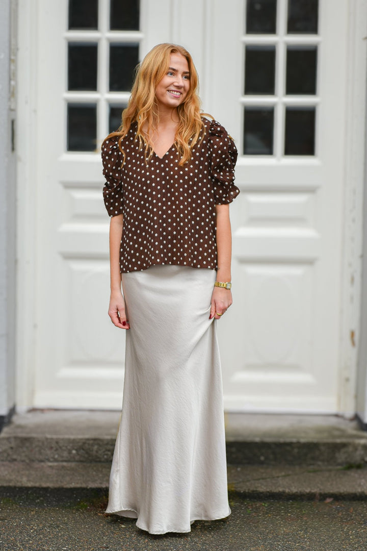 Sinderella Pusero Brown With White Dots - A - VIEW - My Milou