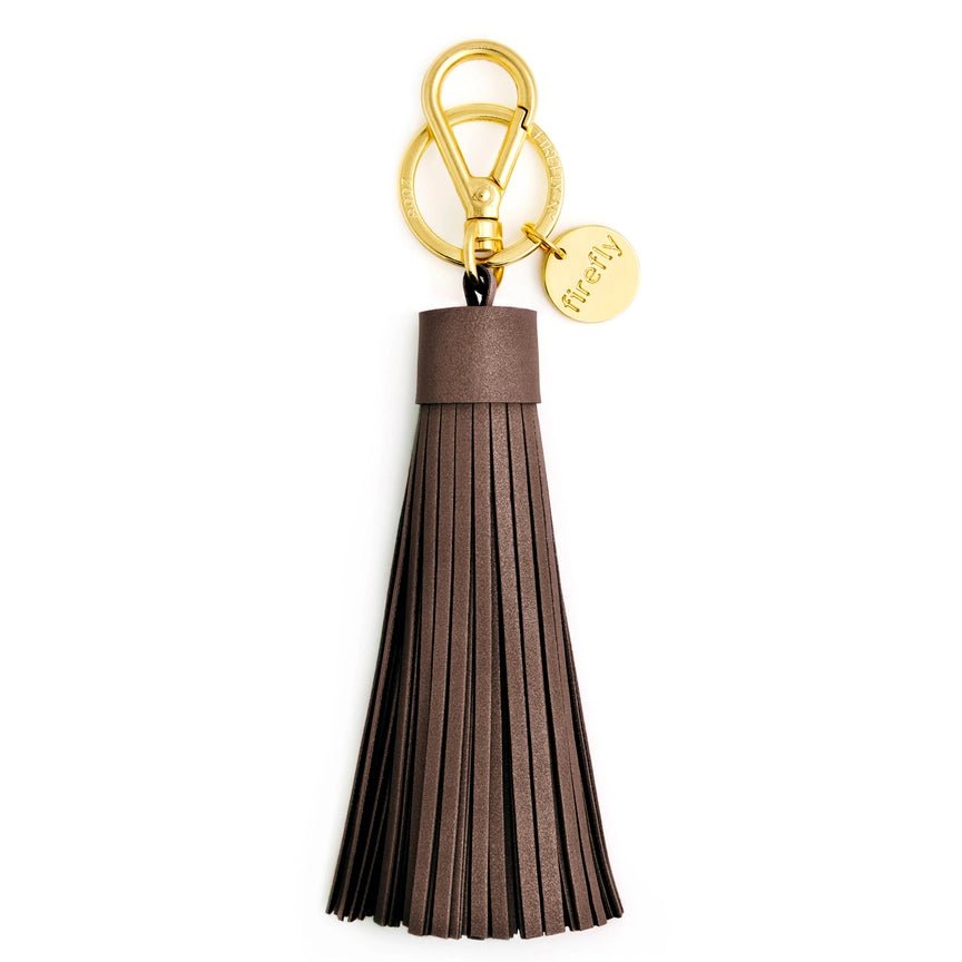 Soft Tassel Heijastin Chocolate / Gold - Firefly Reflectors - My Milou
