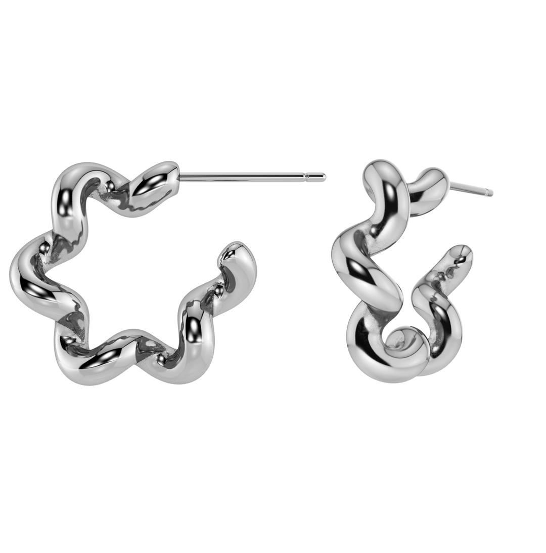 Spiral Korvakorut L Silver - EDBLAD - My Milou