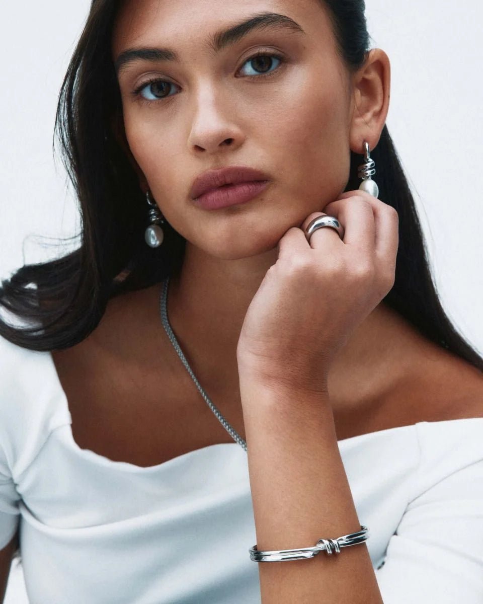 Swivel Pearl Korvakorut L Steel - EDBLAD - My Milou