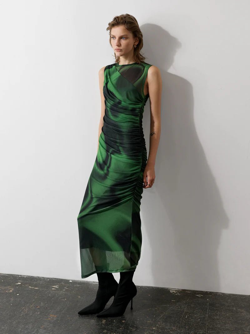 Tarissa Mesh Mekko Green/Black - French Connection - My Milou