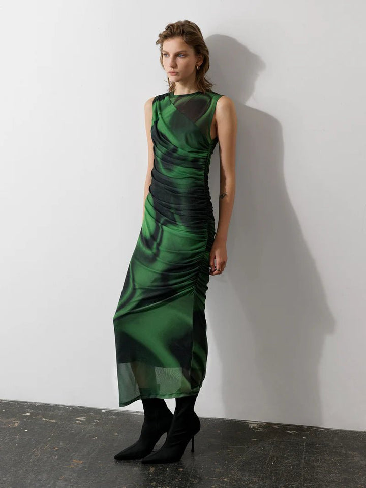 Tarissa Mesh Mekko Green/Black - French Connection - My Milou