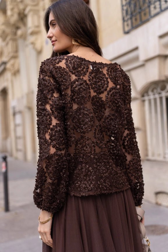 Textured Rosette Pusero Choco - CHOKLATE PARIS - My Milou