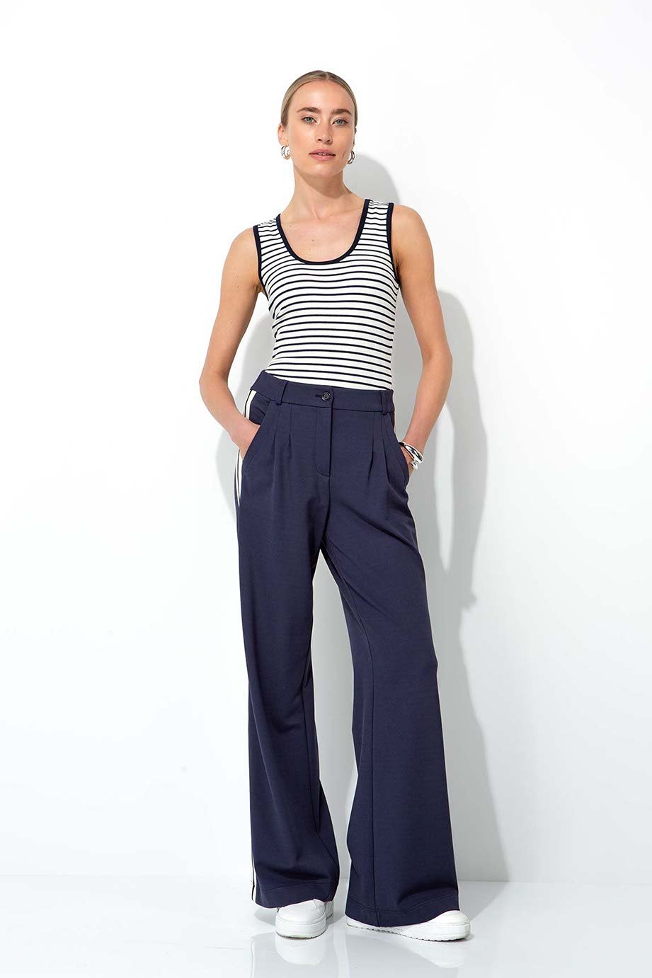 Trousers in Heavy Jersey Navy - CATNOIR - My Milou