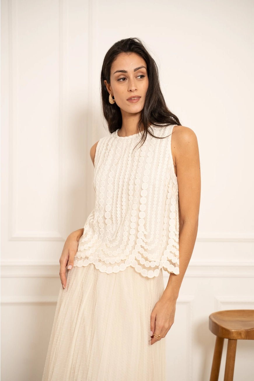 Tulle Lace Toppi Ecru - CHOKLATE PARIS - My Milou