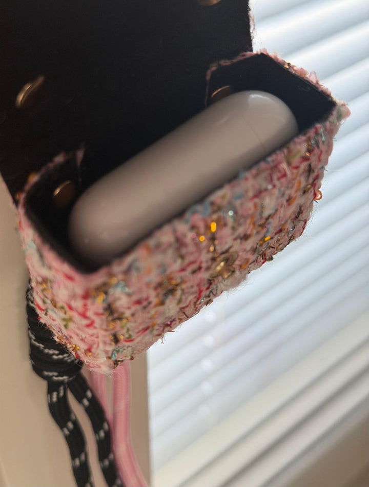 Tweed Bag Charm Rose - My Milou - My Milou