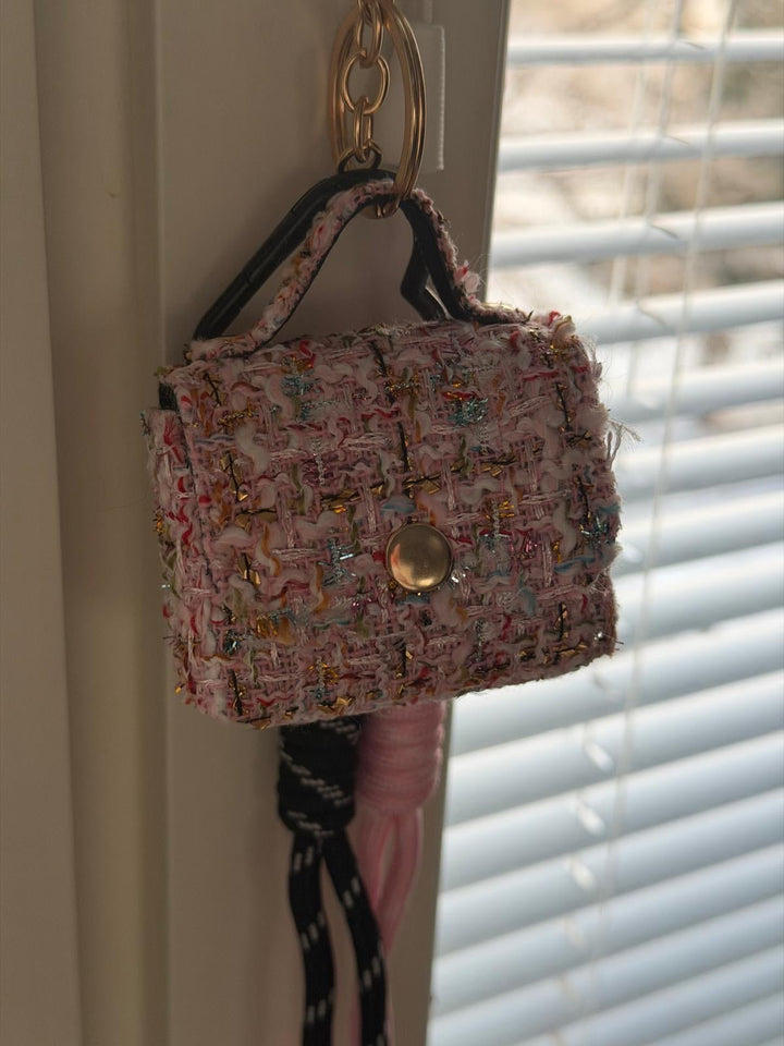 Tweed Bag Charm Rose - My Milou - My Milou