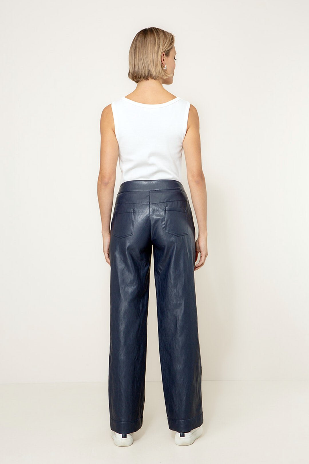 Vegan Leather Housut Navy - CATNOIR - My Milou