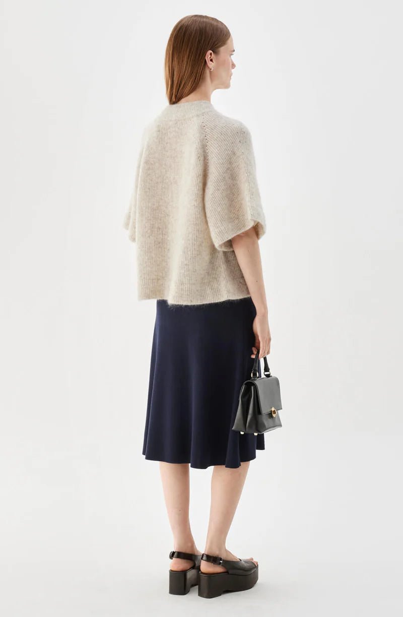 Vilanie Short - Sleeve Mohair Neuletakki Sandstorm - Busnel - My Milou