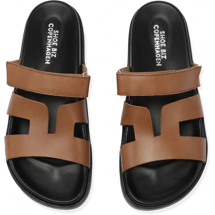 Vino Slip - in Sandaali Cognac - Shoe Biz Copenhagen - My Milou