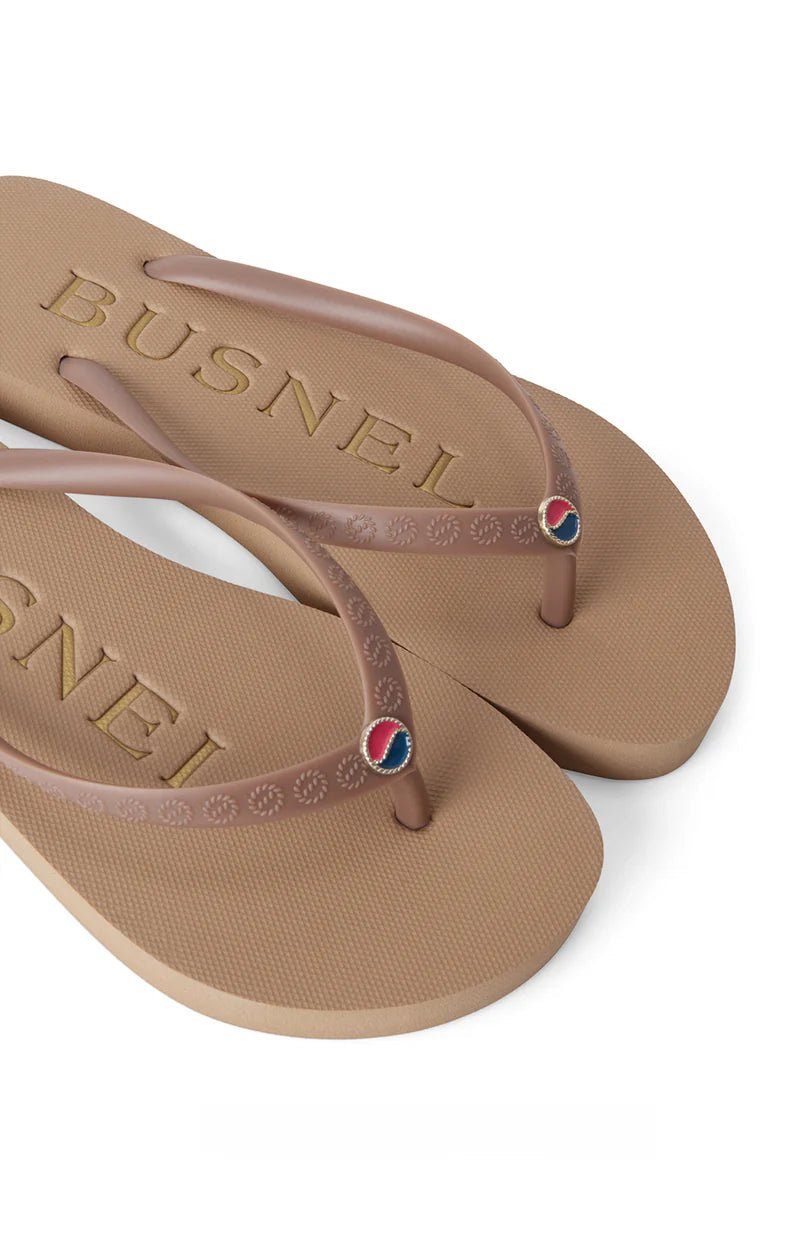 Vivi Flip Flop Tan/Gold - Busnel - My Milou