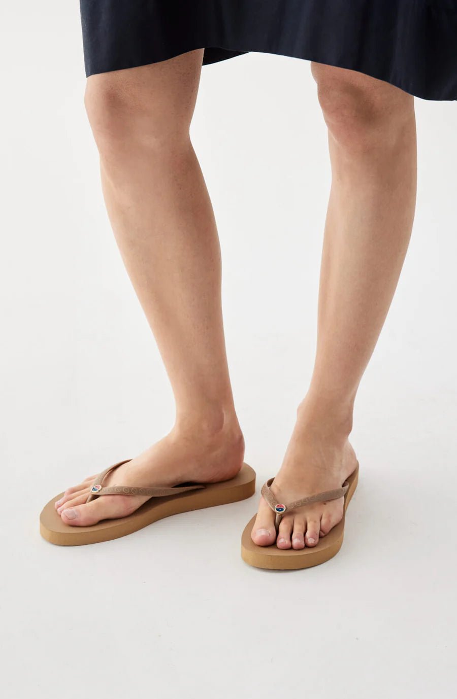 Vivi Flip Flop Tan/Gold - Busnel - My Milou