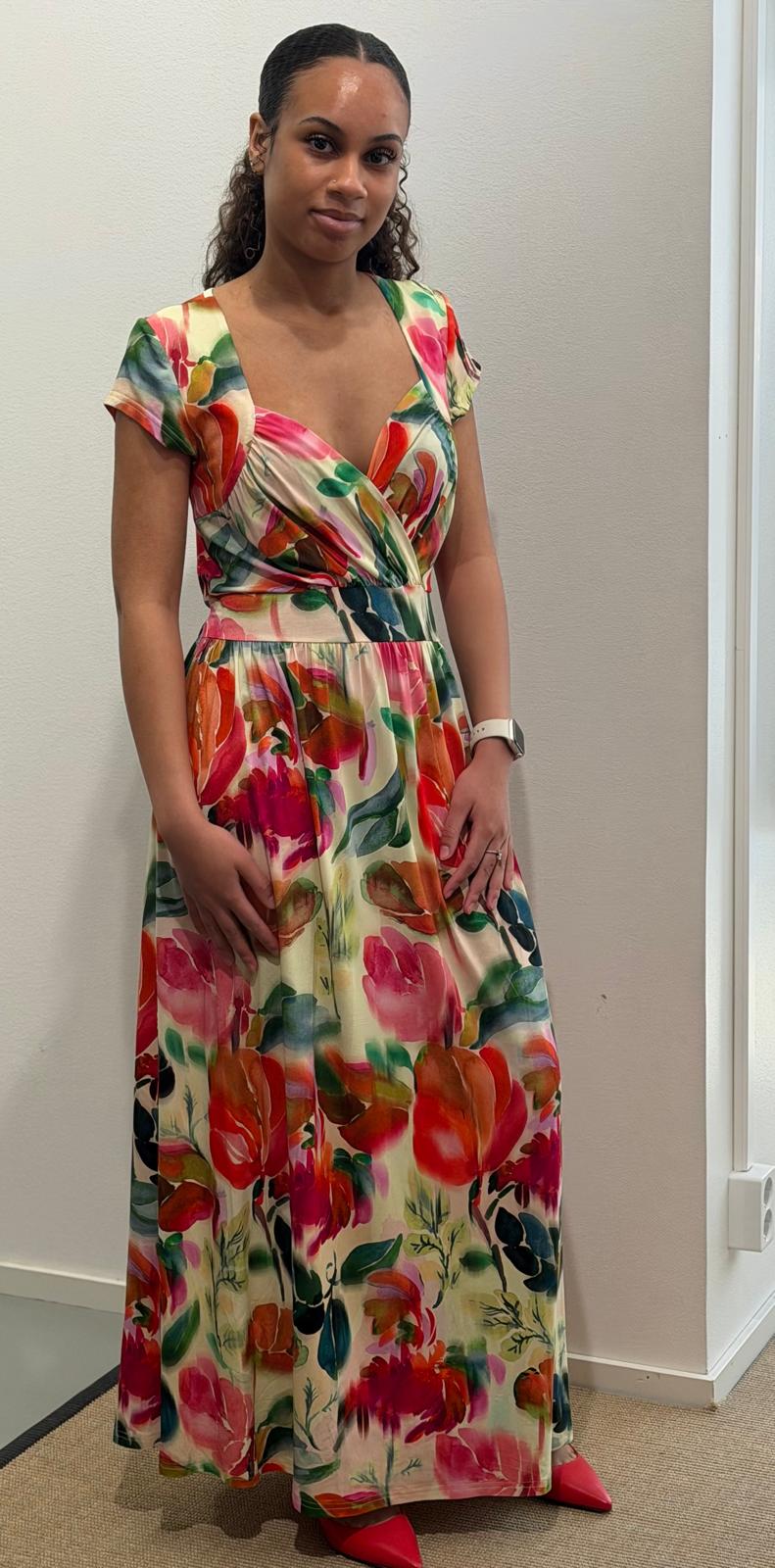 Watercolor Bloom Maxi Mekko - Niccolei - My Milou
