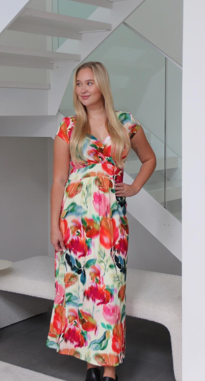 Watercolor Bloom Maxi Mekko - Niccolei - My Milou