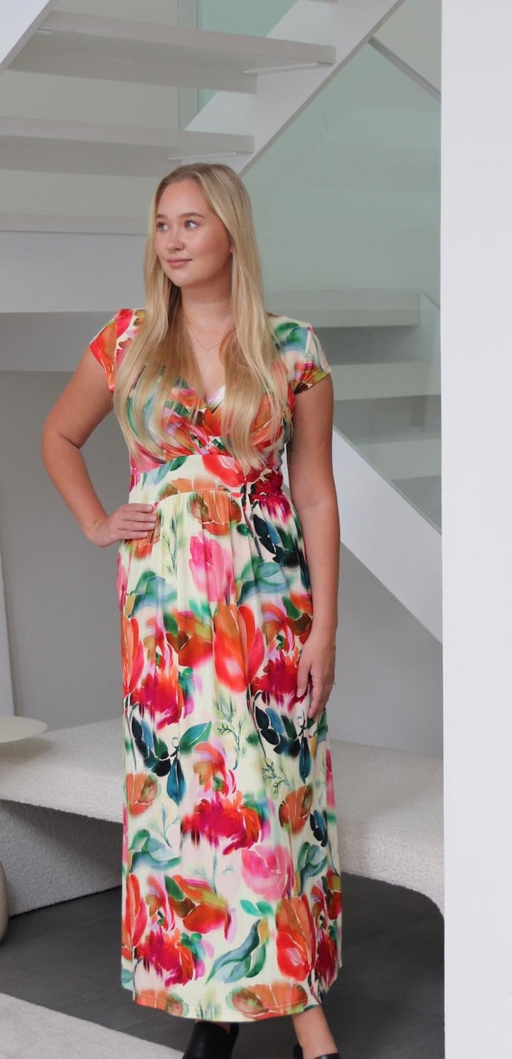 Watercolor Bloom Maxi Mekko - Niccolei - My Milou