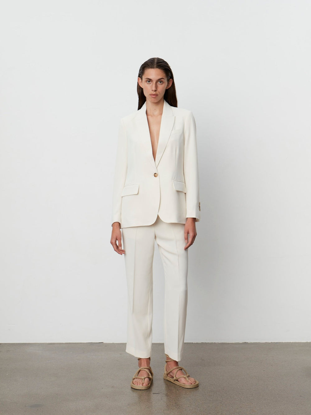 Classic Gabardine Housut Ivory Shade - Day Birger Et Mikkelsen - My Milou